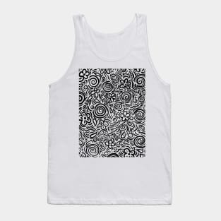 Flower art doodle art Tank Top